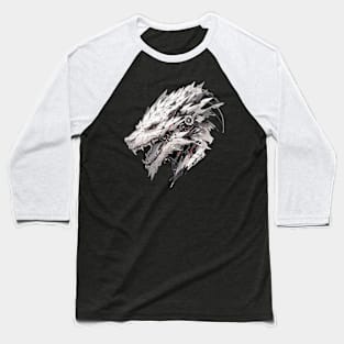 Mecha Tier Tiger Wolf Fuchs Cyborg Wildschwein Baseball T-Shirt